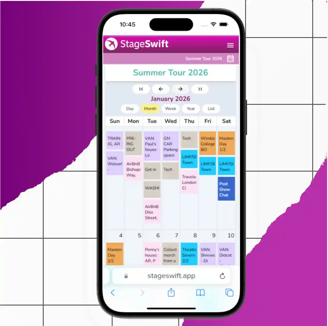 Mobile view